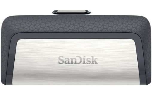 Clé USB-C et USB-A SanDisk Ultra Dual Drive 256 Go - Argent, Gris - USB 3.2
