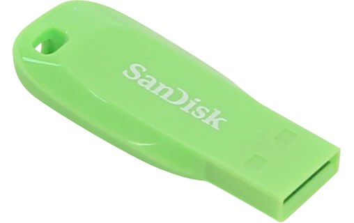 Clé USB SanDisk Cruzer Blade 32 Go - Vert - USB 2.0