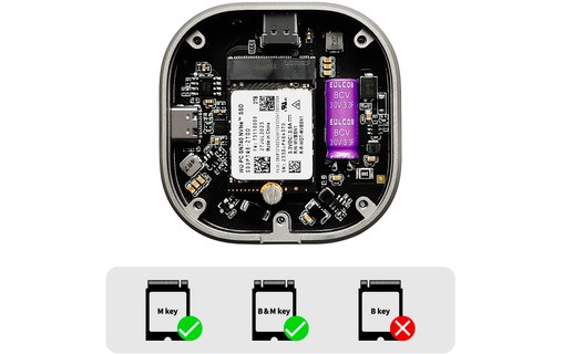 Boîtier SSD M.2 NVMe 2230 USB-C Storeva Nomad Drive pour iPhone 15 Pro/Pro Max