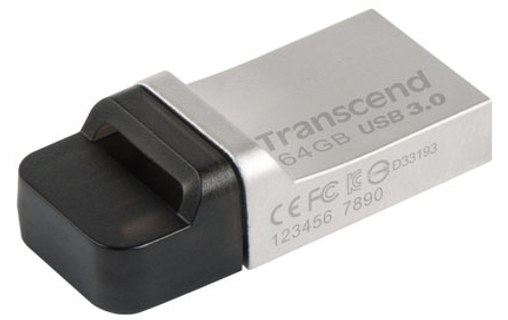 Clé USB Transcend JetFlash 880 64 Go - Argent, Noir - USB 3.2
