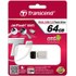 Clé USB Transcend JetFlash 880 64 Go - Argent, Noir - USB 3.2