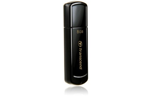 Clé USB Transcend JetFlash 350 8 Go - Noir - USB 2.0