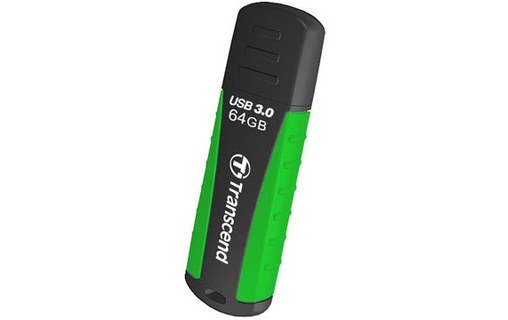 Clé USB Transcend JetFlash 810 64 Go - Noir, Vert - USB 3.2