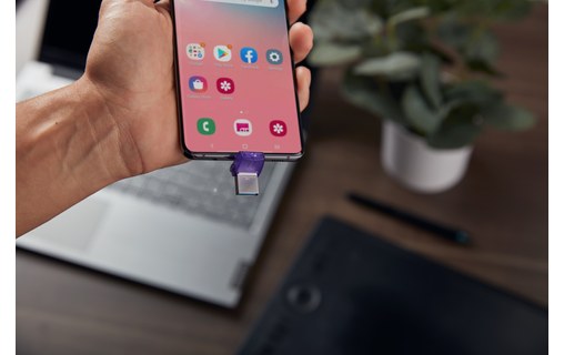 Clé USB-C & USB-A Kingston DataTraveler microDuo 3C G3 64 Go - Violet - USB 3.2