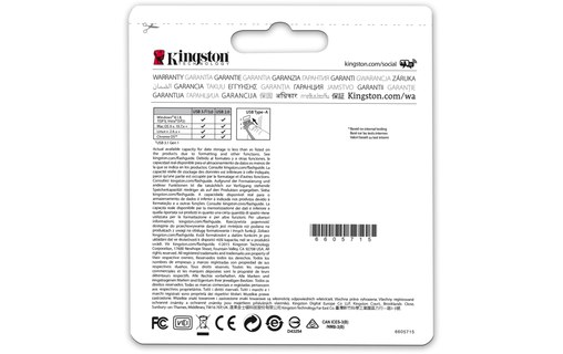 Clé USB Kingston DataTraveler Micro 64 Go - Métal - USB 3.2