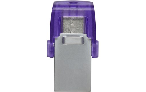 Clé USB-C & USB-A Kingston DataTraveler microDuo 3C G3 64 Go - Violet - USB 3.2
