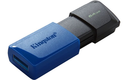 Clé USB Kingston DataTraveler Exodia M 64 Go - Bleu, Noir - USB 3.2