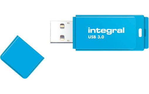 Clé USB Integral Neon 64 Go - Bleu - USB 3.2