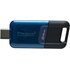 Clé USB-C Kingston DataTraveler 80 M 64 Go - Bleu, Noir - USB 3.2