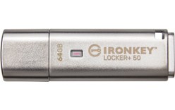 Clé USB Kingston IronKey Locker+ 50 64 Go - Argent - USB 3.2