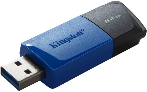 Clé USB Kingston DataTraveler Exodia M 64 Go - Bleu, Noir - USB 3.2