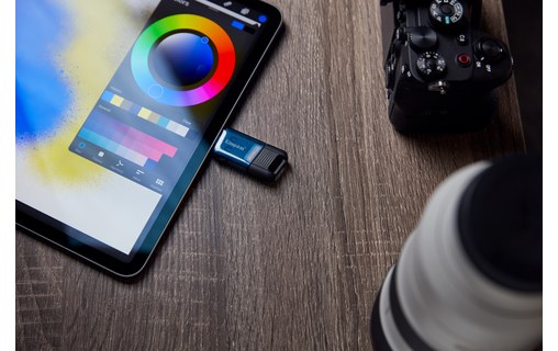 Clé USB-C Kingston DataTraveler 80 M 256 Go - Bleu, Noir - USB 3.2