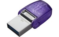 Clé USB-C & USB-A Kingston DataTraveler microDuo 3C G3 128 Go - Violet - USB 3.2