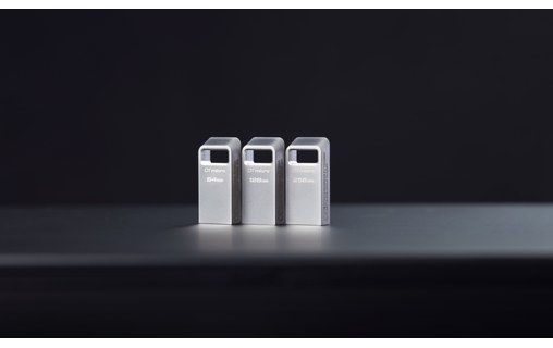 Clé USB Kingston DataTraveler Micro 128 Go - Argent - USB 3.2