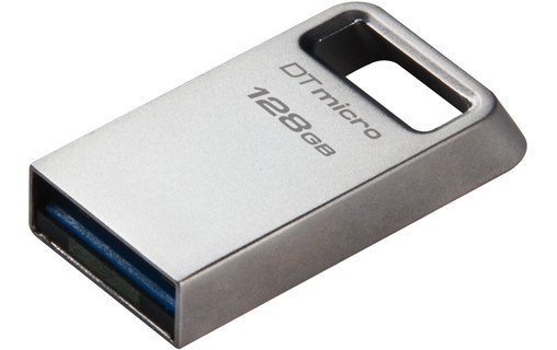Clé USB Kingston DataTraveler Micro 128 Go - Argent - USB 3.2