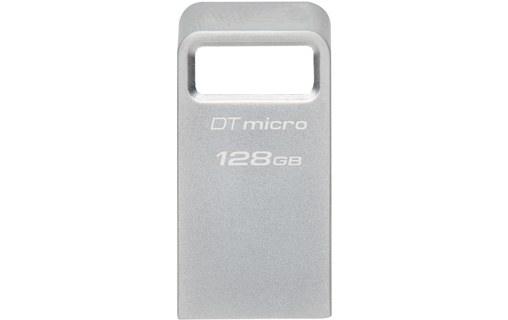 Clé USB Kingston DataTraveler Micro 128 Go - Argent - USB 3.2