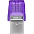Clé USB-C & USB-A Kingston DataTraveler microDuo 3C G3 128 Go - Violet - USB 3.2