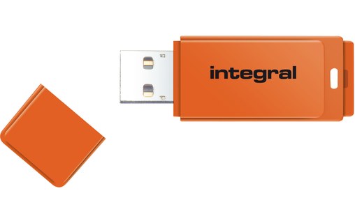 Clé USB Integral Neon 16 Go - Orange - USB 2.0