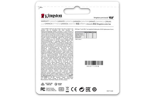 Clé USB-C & USB-A Kingston DataTraveler microDuo 3C G3 64 Go - Violet - USB 3.2