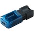 Clé USB-C Kingston DataTraveler 80 M 64 Go - Bleu, Noir - USB 3.2