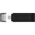 Clé USB-C Kingston DataTraveler 70 64 Go - Noir - USB 3.2