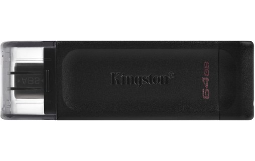 Clé USB-C Kingston DataTraveler 70 64 Go - Noir - USB 3.2