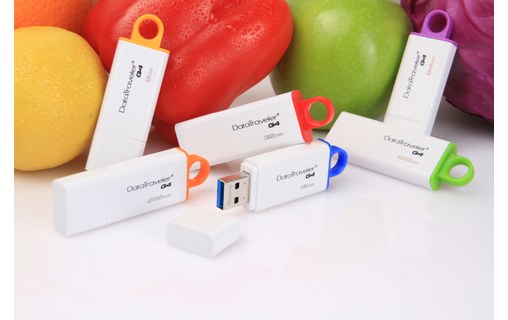 Clé USB Kingston DataTraveler G4 16 Go - Blanc, Bleu - USB 3.2