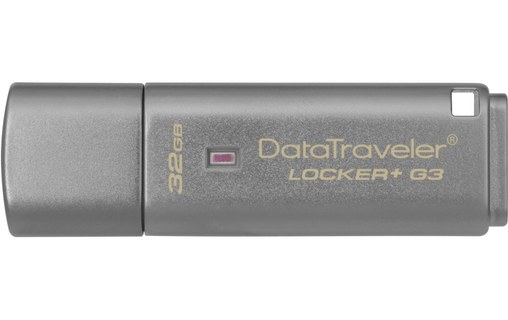 Clé USB Kingston DataTraveler Locker+ G3 32 Go - Argent - USB 3.2