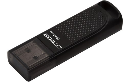 Clé USB Kingston DataTraveler Elite G2 64 Go - Noir - USB 3.2