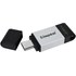 Clé USB-C Kingston DataTraveler 80 256 Go - Argent, Noir - USB 3.2