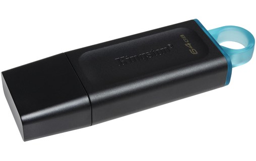 Clé USB Kingston DataTraveler Exodia 64 Go - Noir, Turquoise - USB 3.2