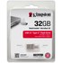 Clé USB-C et USB-A Kingston DataTraveler microDuo 3C 32 Go - Argent - USB 3.2