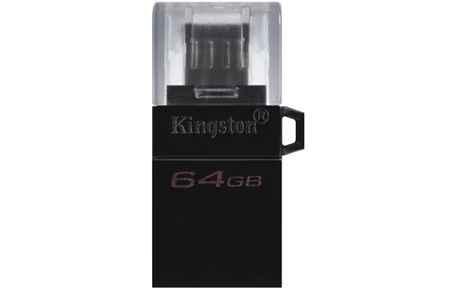 Clé USB Kingston DataTraveler microDuo 3 Gen2 64 Go - Noir - USB 3.2