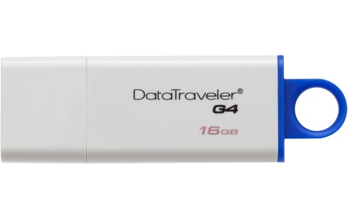 Clé USB Kingston DataTraveler G4 16 Go - Blanc, Bleu - USB 3.2