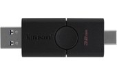 Clé USB-C et USB-A Kingston DataTraveler Duo 32 Go - Noir - USB 3.2
