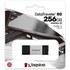 Clé USB-C Kingston DataTraveler 80 256 Go - Argent, Noir - USB 3.2