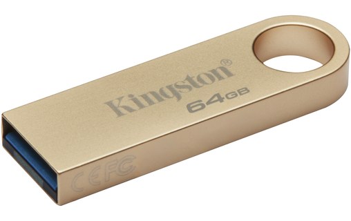 Clé USB Kingston DataTraveler SE9 G3 64 Go - Or - USB 3.2