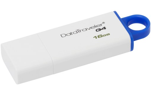 Clé USB Kingston DataTraveler G4 16 Go - Blanc, Bleu - USB 3.2