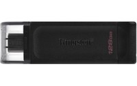 Clé USB-C Kingston DataTraveler 70 128 Go - Noir - USB 3.2