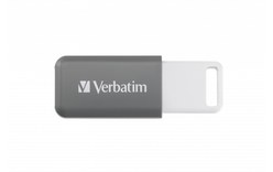 Clé USB Verbatim V DataBar 128 Go - Gris - USB 2.0