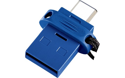 Clé USB-C et USB-A Verbatim Store 'n' Go 64 Go - Argent, Bleu, Noir - USB 3.2