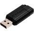 Clé USB Verbatim PinStripe 64 Go - Noir - USB 2.0