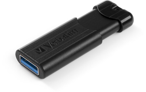 Clé USB Verbatim PinStripe 32 Go - Noir - USB 3.2