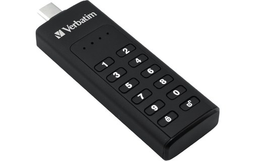 Clé USB Verbatim Keypad 64 Go - Noir - USB 3.2