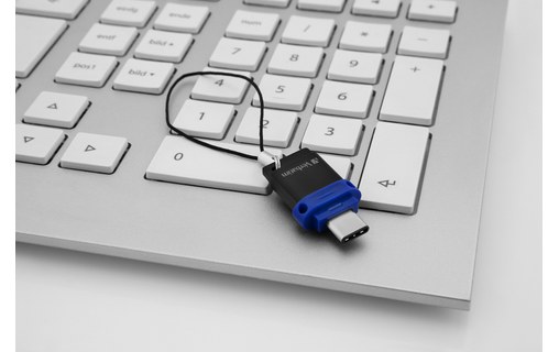 Clé USB-C et USB-A Verbatim Store 'n' Go 64 Go - Argent, Bleu, Noir - USB 3.2