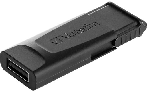 Clé USB Verbatim Slider 128 Go - Noir - USB 2.0
