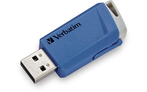 Lot de 3 Clé USB Verbatim Store 'n' Click 16 Go - Bleu, Rouge, Jaune - USB 3.2