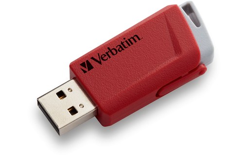 Lot de 3 Clé USB Verbatim Store 'n' Click 16 Go - Bleu, Rouge, Jaune - USB 3.2
