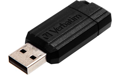 Clé USB Verbatim PinStripe 16 Go - Noir - USB 2.0