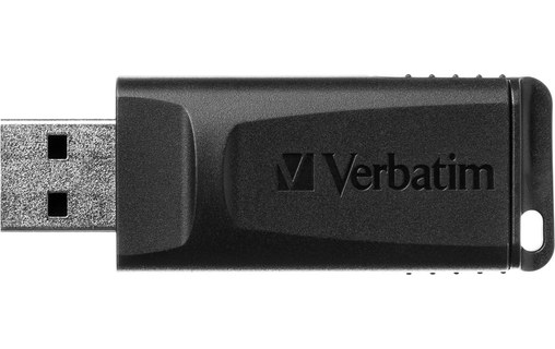 Clé USB Verbatim Slider 128 Go - Noir - USB 2.0